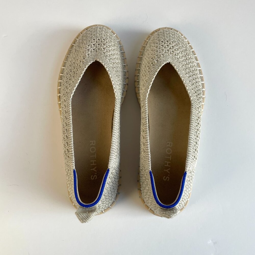 Rothy's‎ The Espadrille in Diamond Metallic Espadrille Size 6